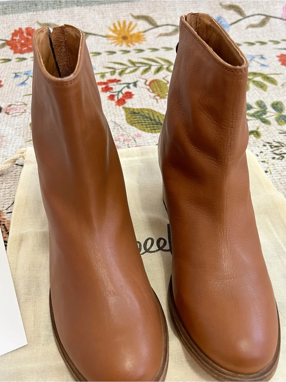 New Anthropologie Beek Pheasant Leather Boots - Picture 6 of 16